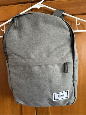 solo Gray Minimalist Everyday Backpack